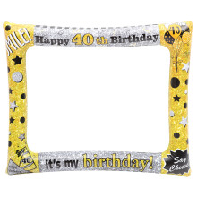 Kleurrijk Opblaasbaar Selfie Frame PVC Party Foto Ornament