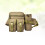 Pack Travel Gürteltasche Kettle Taille Beutel Khaki 9