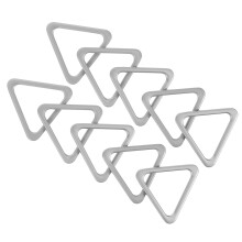 Metal Ringe Form Verschlüsse Silber 10