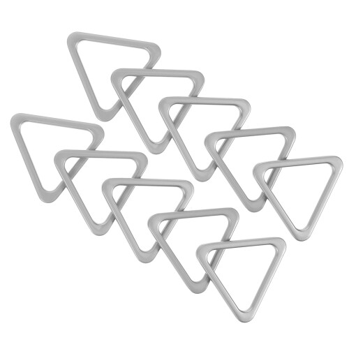 Metal Ringe Form Verschlüsse Silber 10