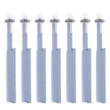 10Pcs Push to Open Cabinet Magnetic Latch Sky-Blue Aluminum Alloy