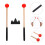 Percussie Vlegels Rood Hout 1 Set 9,3x1,4x1,0 Inch 7