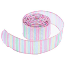 1 Rolle Pastellfarbenes Ostergeschenkband Mit Draht, Polyester
