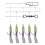 2 Leuchtende Angelhaken Kohlenstoffstahl Für Makrelenköder 10