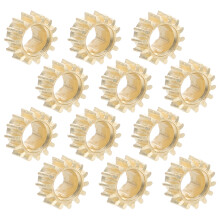 12Pcs Golden Metal Guitar Tuning Peg Button Gears Durable Hex Hole