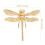Dragonfly Griff Verzierung Messing 2