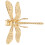 Dragonfly Griff Verzierung Messing 9