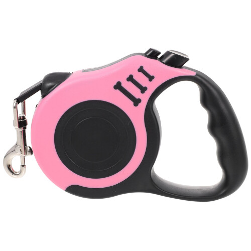 1X Hondenloopriem Uitrekbaar Roze Ergonomisch Puppy