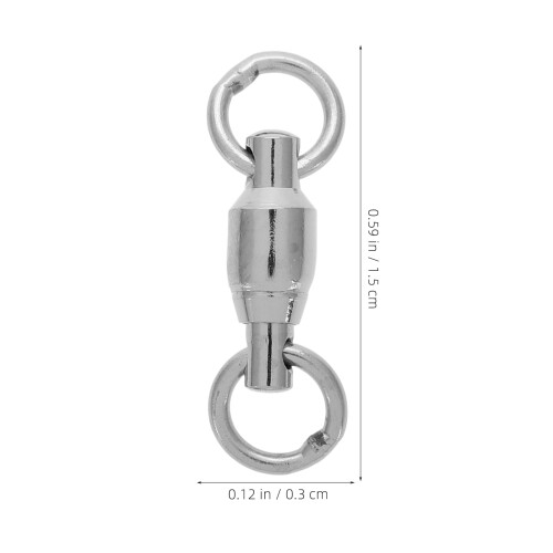 10Stk Barrel Drehwirbel Für Angelschnur 1