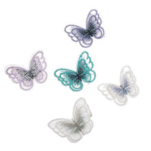 5 Teile Schmetterling Zubehör Patch Stoff Haarzubehör