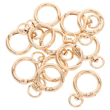 12St Gouden Snap Clips Voor Sleutelhangers En