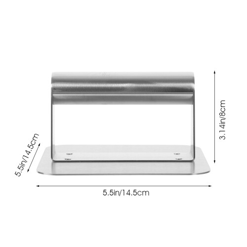 Burgerpresse Silber Quadratisch 1