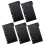 Document Wallet Binder Pouches Schwarz PP 5er Set 16