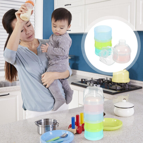 4-Lagige Melkpoeder Bewaarbox Baby Snacks 2