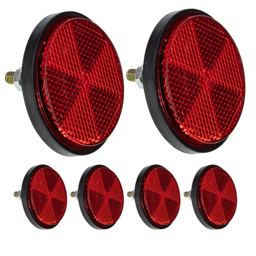 6 Stuks Fietsreflectoren Rood Wielverlichting Hulpmiddel