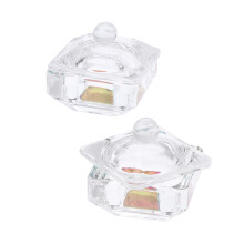 2St Mini Kristallbecher Mit Deckel Für