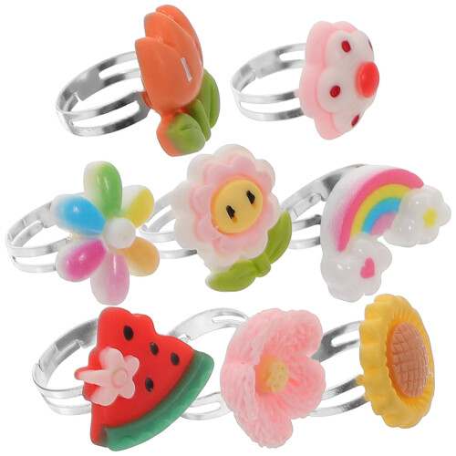 2 Boxen Ringe Kinder Schmuck Set Für 1