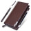 Zip Around Wallet Multifunktionell Für Herren Hand 4