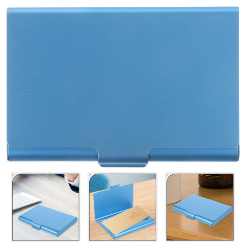 Kartenhalter Visitenkartenhalter 8,0X6,6X1,0 Cm Blau 2
