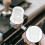 Kaffeepulver Ring Harz Transparent Italienisch 11