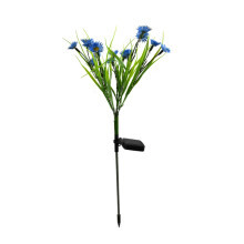 2Stk Solar LED Blumenleuchten Blau Garten Dekoration Wasserdicht
