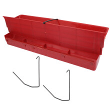 Quail Feeder Halbautomatisch Rot Kunststoff Für