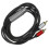 Black Audio Converter Cable Oxygen-Free Copper Guitar Mic Wire 9