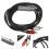 Black Audio Converter Cable Oxygen-Free Copper Guitar Mic Wire 5