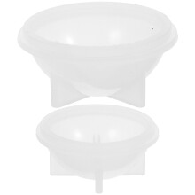 Mlins 2 Stuks Silicone Vulmiddel Kom 5X5 Cm Wit