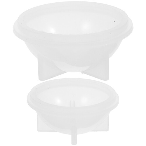 Mlins 2 Stuks Silicone Vulmiddel Kom 5X5 Cm Wit