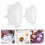Mlins 2 Stuks Silicone Vulmiddel Kom 5X5 Cm Wit 6