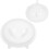 Mlins 2 Stuks Silicone Vulmiddel Kom 5X5 Cm Wit 9
