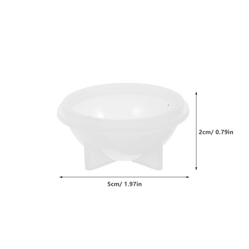 Mlins 2 Stuks Silicone Vulmiddel Kom 5X5 Cm Wit 2