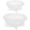 Mlins 2 Stuks Silicone Vulmiddel Kom 5X5 Cm Wit 7