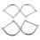 D 4 Stuks 1,30x1,30x0,16 Inch Legering 1