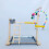 1 Set Papegaai Training Frame Speelgoed Stand Massief Hout 5