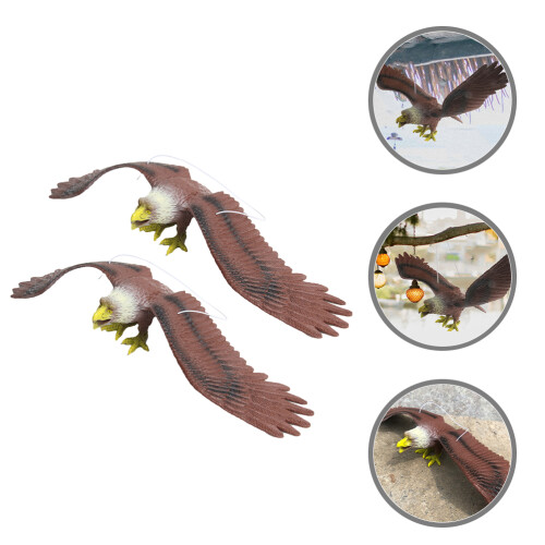 2Stk Kunststoff Vogelvertreiber Hängend Gartenschmuck 1