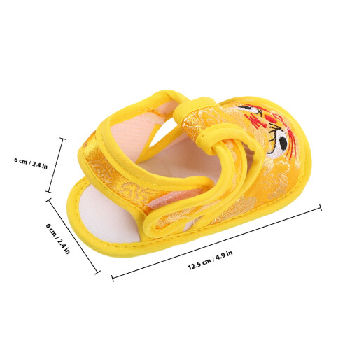 1Paire Chaussures Soie Décor Élégant 1