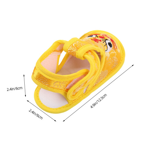 1Paire Chaussures Soie Décor Élégant 2