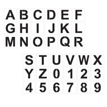 1 Set Stencil Letters Beige Voor Artiesten Diy Activiteiten