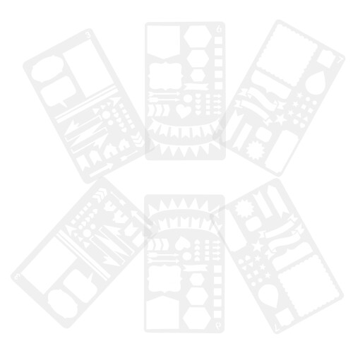 Worgeous Schilderstencil Wit 6 Stuks 7 Inch