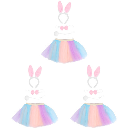 3 Sets Rock Für Kinder Kaninchen Haarband 2