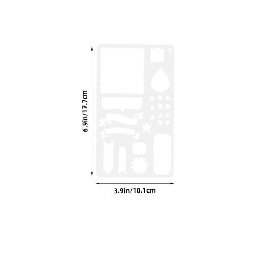 Worgeous Schilderstencil Wit 6 Stuks 7 Inch 1