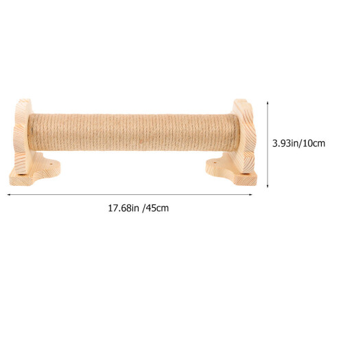 Khaki Natural Sisal Cat Scratching Post Comfortable Floor Toy 2