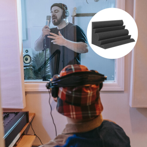 Schallabsorptionsplatten Schalldämmung Bogenform 4 Stk 1