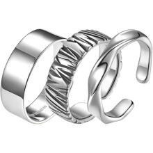 3Teiliges Ringset Für Männer, Gotisches Legierungs-Zubehör
