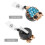 Badge Clip Legierung Blau 1 10