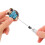 Badge Clip Legierung Blau 1 9