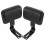 2Pièces Coussin Arrière Ergonomique Noir En Acier 5