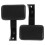 2Pièces Coussin Arrière Ergonomique Noir En Acier 8